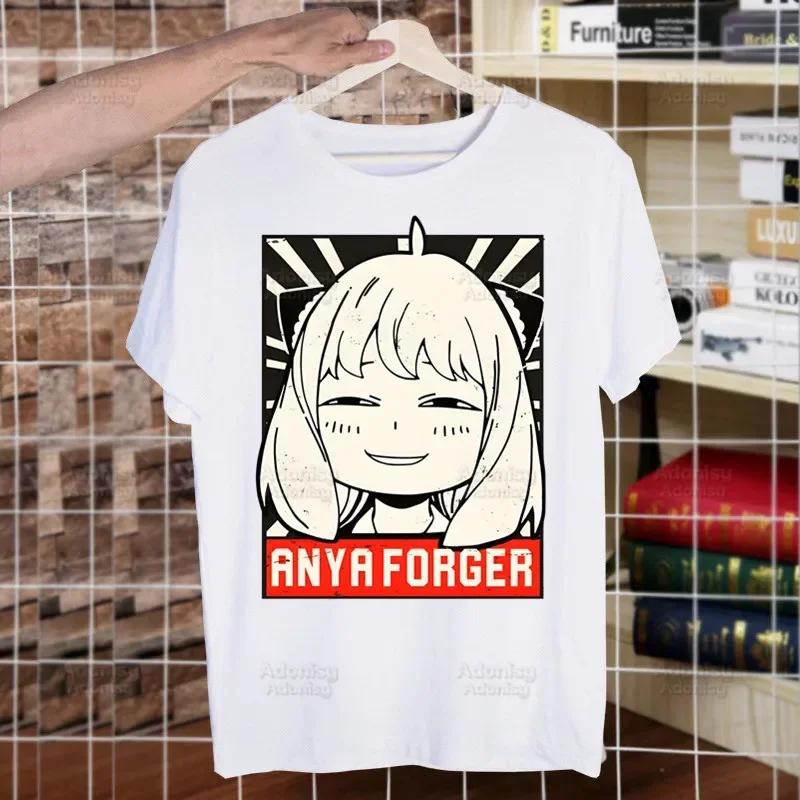 Spy X Family Spy Family Anya Smug Tshirt Men Shirt Harajaku Mens Casual Yor Forger Loid Forger Bond Forger Tee Short Sleeve Tops
