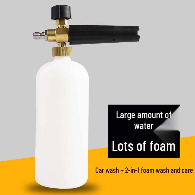 High-Pressure Car Wash Foam Sprayer & Water Gun Head with PA Foam Lance
