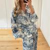 Women's New Short-Sleeve Blouse & Pants Fashion Two-Piece Set