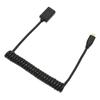 HD Multimedia Interface Cable Micro To Female 8K 60Hz 48Gbps Coiled Video Adapter Cord for Tablet TV Camera