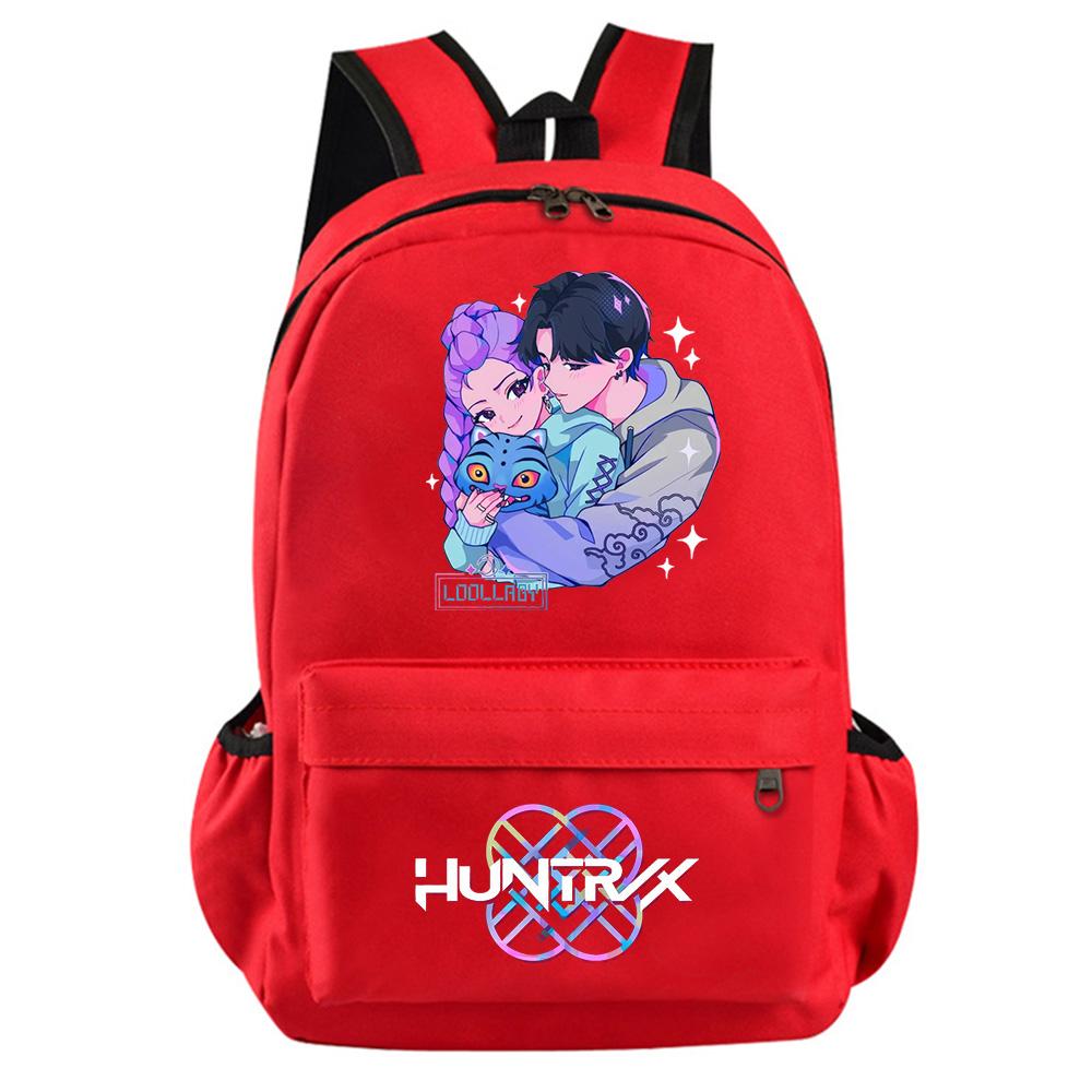 Anime K-Pop Demon Hunters Printed Backpack for Teenager Student Girl Boy Bookbag Schoolbag Women Large Capacity Waterproof Travel Bag Kid Gift