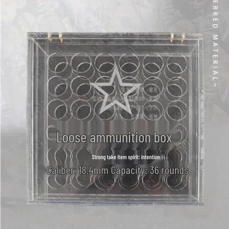 Transparent Plastic Ammunition Storage Box