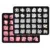 30 Grid Abs Semi-Round Pearl Nail Art Jewelry Special-Shaped Pearl Diy Decorative Accessories Mixed Size Jewelry
