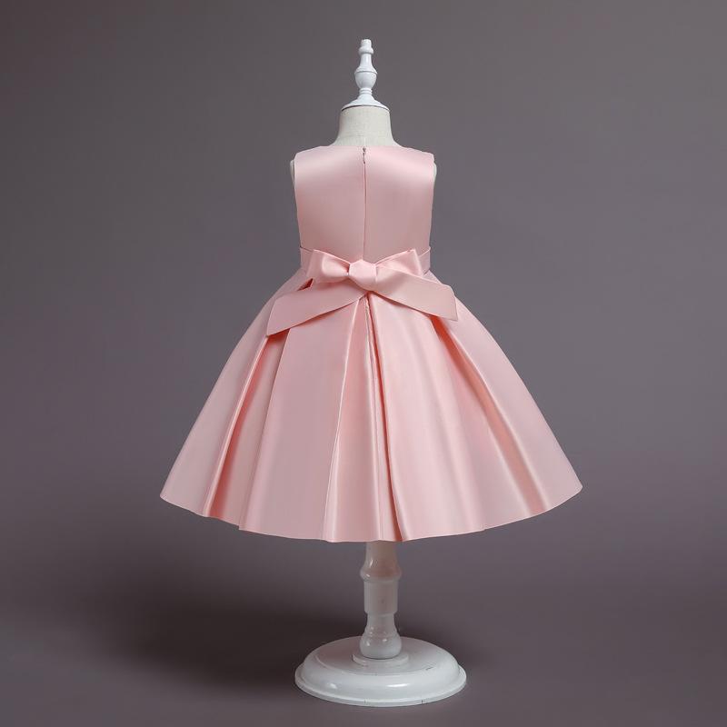 Mädchen Besticktes Blumen Partykleid Hochzeit Geburtstag Langarm Kinder Prinzessin Kleid Flauschiges Tüll Kostüm