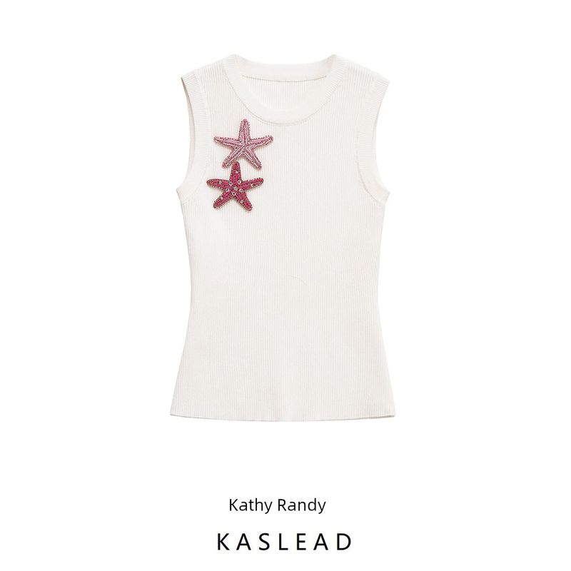 Kaslead New Arrival Women's Fashion Style Fashion Sexy Starfish Decoration Sleeveless Vest