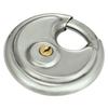 Stainless Steel Disc Locking Padlock Compact Security Lock Durable Round Disc Lock  Indoor Use