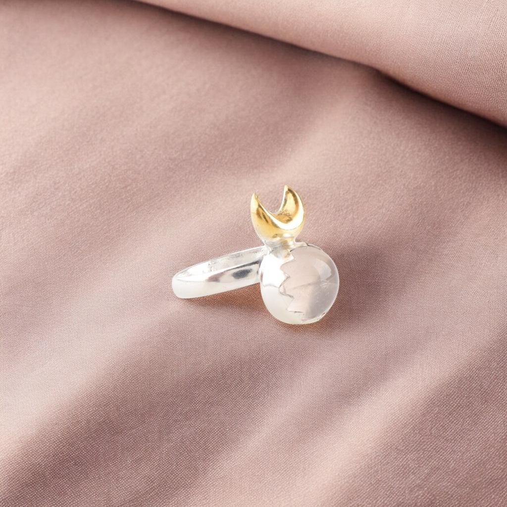 Natural Rose Quartz Gemstone 925 Sterling Silver Jewelry Handmade Ring For Women RR-58-23