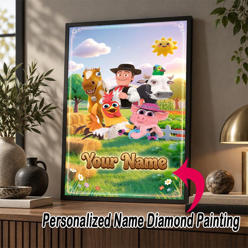 Custom Name La Granja de Zenón 5D Diamond Painting Personalized Full Drill Diamond Art Kit Gift