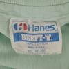 HANES 80s 90s Made In USA Old Railway Print Short Sleeve T-shirt Men's Used