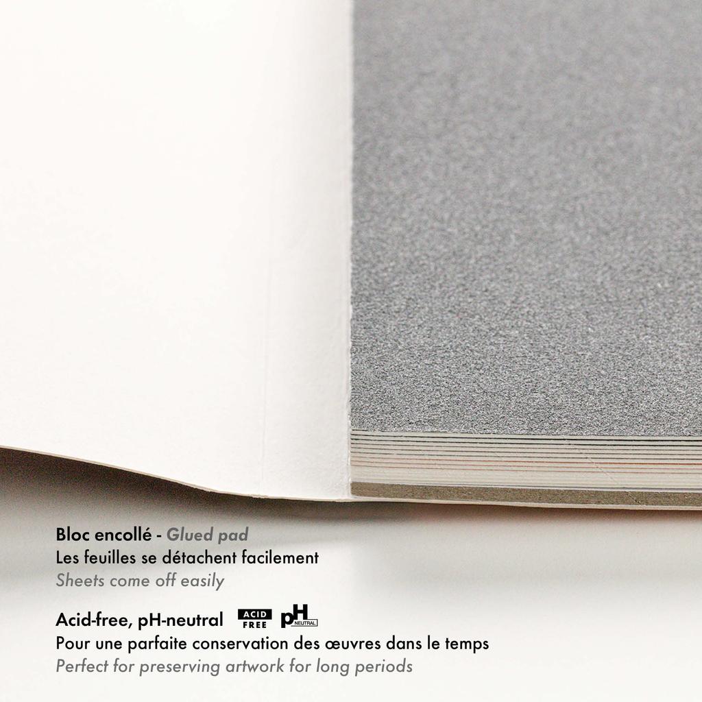 Clairefontaine Pastel Mat 2 12 Pastel Neutral Suitable for Pencils and Colored Clairefontaine Cf96008 No. Block, 30x40cm, Sheets, 360g/m², Paper,