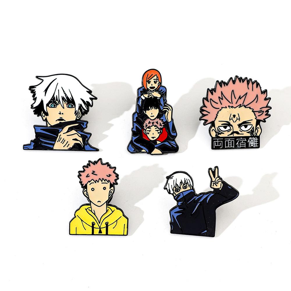 Anime Cartoon PCS Enamel Pins Custom Brooches Lapel Badges Animal Funny Jewelry Gifts for Kids Friends