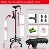 Four-Legged Aluminum Walking Cane with Light, Non-slip, Telescopic, Lightweight, Multi-functional Support for the Elderly