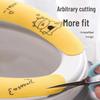 Mibodi 3 Pairs Thickened Adhesive Washable Toilet Seat Covers