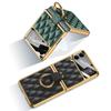 Luxury Plating Leather Case For Samsung Galaxy Z Flip 4 5g Shockproof Hard Cover Stand For Samsung Z Flip4 Case With Ring Holder
