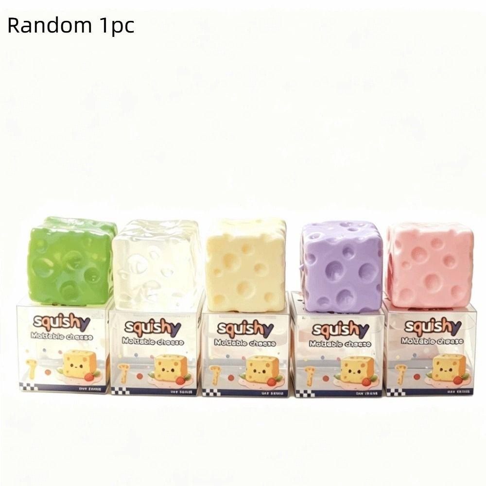 Slow Rising Cheese Squishy Toy Slow Rebound Cheese Fidget Toy Gift for Adults