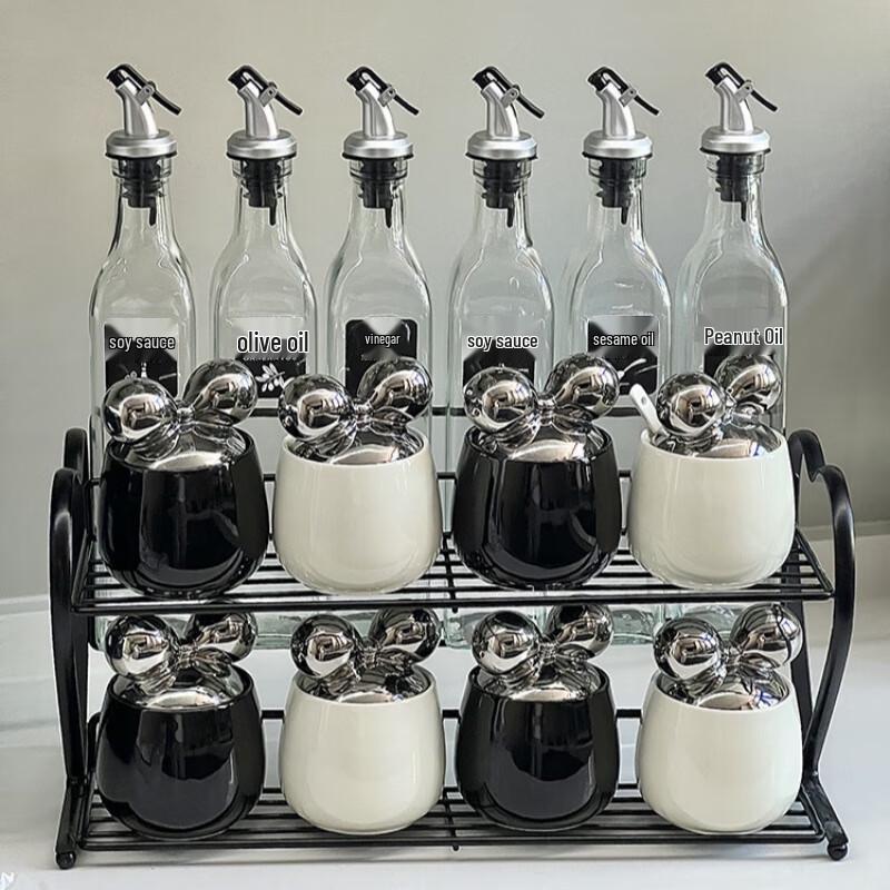 Bow-knot Ceramic Spice Jar Set