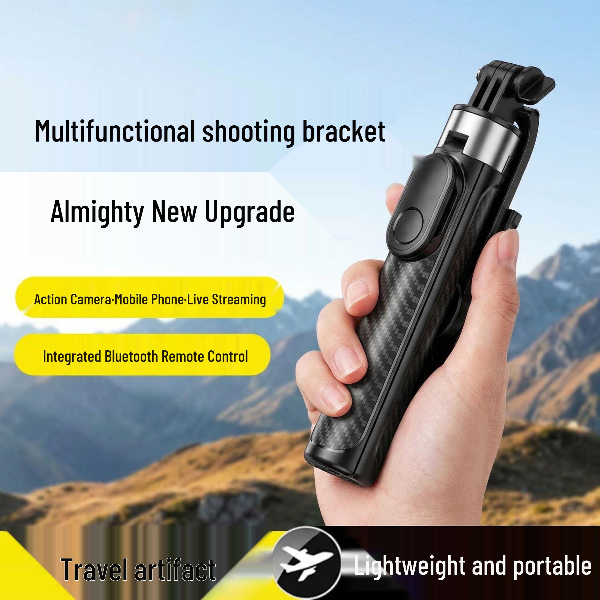 

Anti-Shake Retractable Tripod: Camera Selfie Stick for Outdoor Live Broadcast