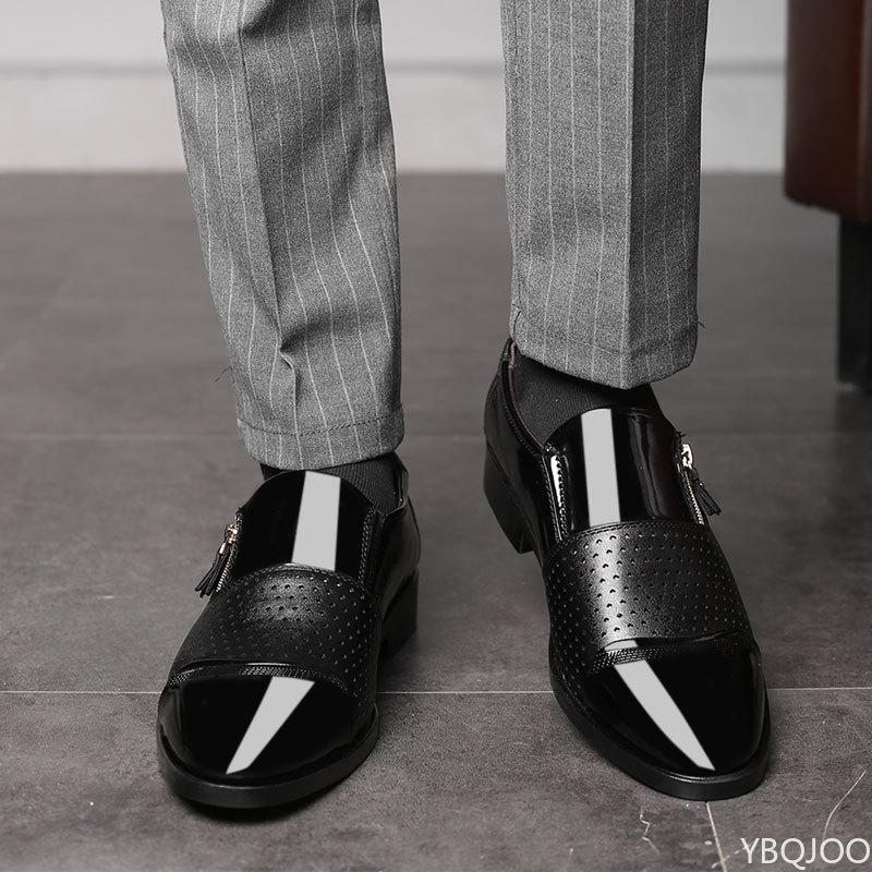 Large Size Fashionable Men's Office Formal Shoes Low Cut Daily Comfortable Pointed Multifunctional Men's Wedding Shoes