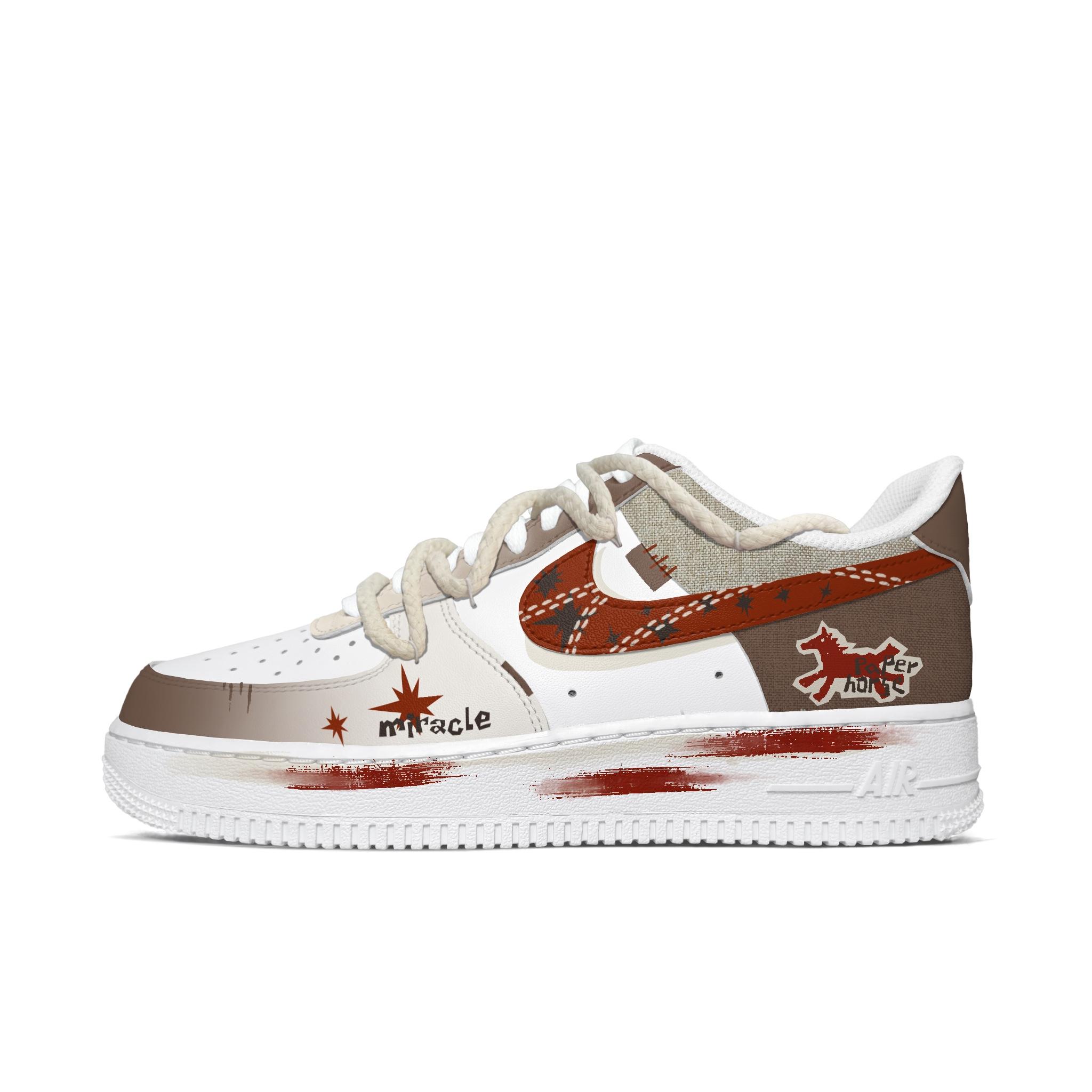

Nike Air Force 1 Cow Leather Abrasion Resistant Low top Skateboard Shoes Men s Red CW2288-111(Team613-) 45