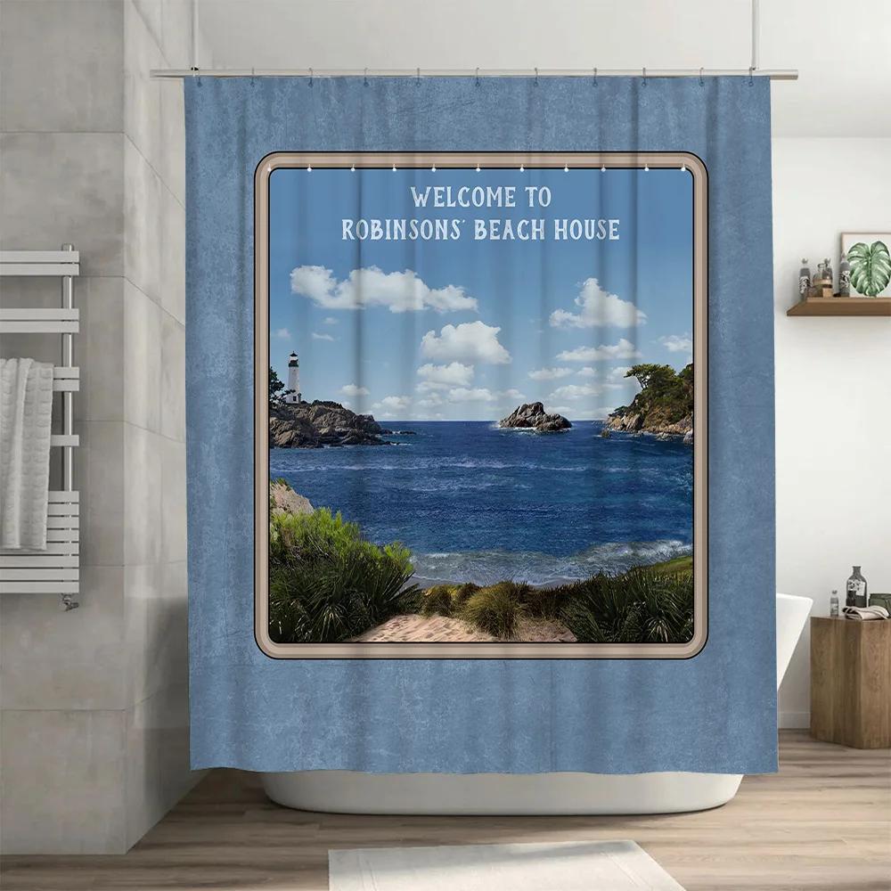 Welcome Home Beach House Sign Custom Size Watercolor Art Print For Bathroom Decor Lighthouse Wall Hanging Robinson'S Bedroom Gif