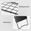 Metal Folding Tea Table Adjustable Height Outdoor Retractable Mesh Mini Stove Stand Folding Table Camping Equipment