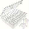9/14/24PCS Durable Plastic Storage Box Compartments and Small Containers Transparent Organizer for Beads Jewelry Small Item