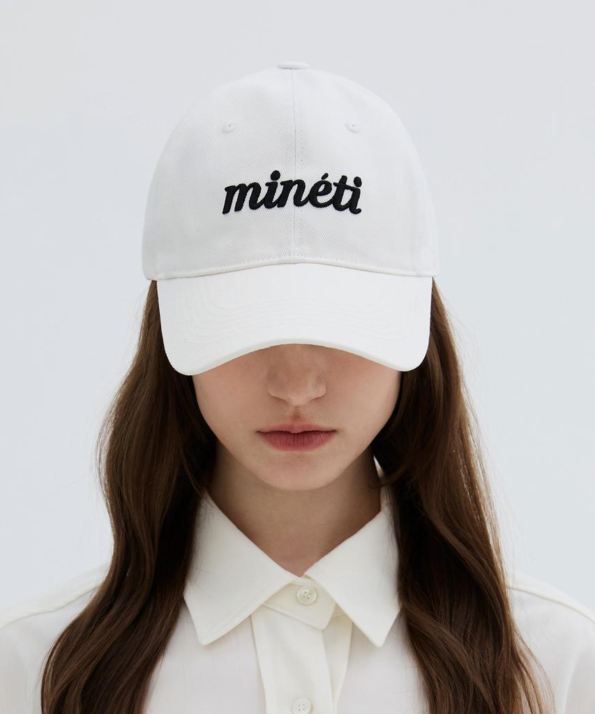 Mineti Cotton Lettering Ball Cap Y 10425 Mt