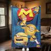 The Minions Breaking Through The Wall Blanket Is Suitable for Beds and Various Other Occasions, Making It A Perfect Gift.