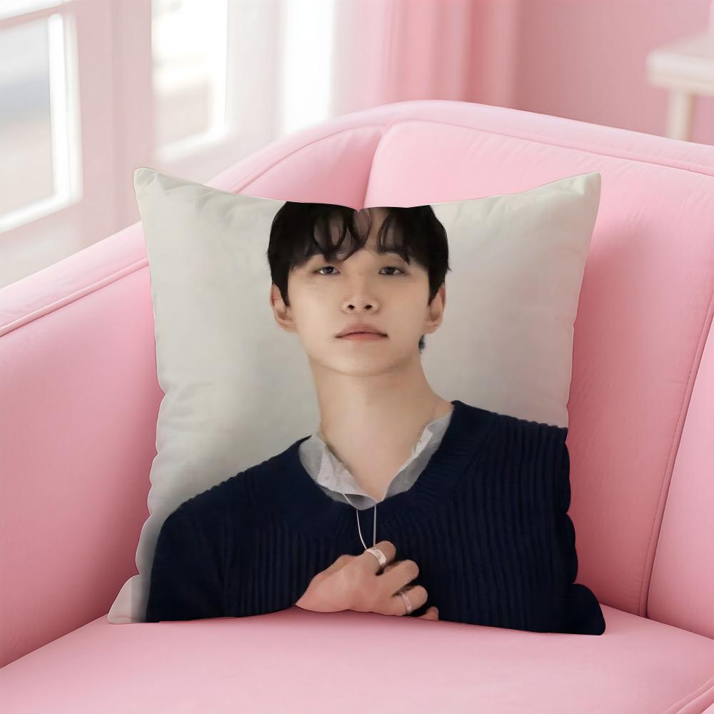 singer charismatic JJunho Cushion Cover Pillow Case Soft Skin Friendly Fabric Concealed Zipper
