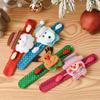 Children's Christmas Light-Up Cartoon Slap Band Watch Ornament