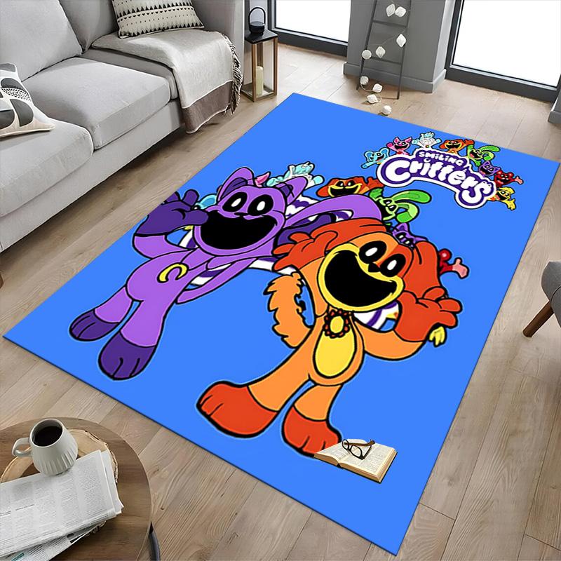 Critters Adventure Carpet For Playroom Bedroom Living Room Sofa Home Decorkids Game Area Rug Nonslip Floor Mat