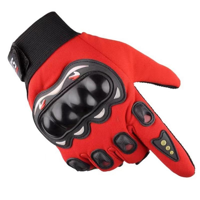 Locomotive Motorcycle Gloves Men's Non-slip and Wear-resistant Protective Racing Riding Anti-cut Fighting Training Full Finger Gloves