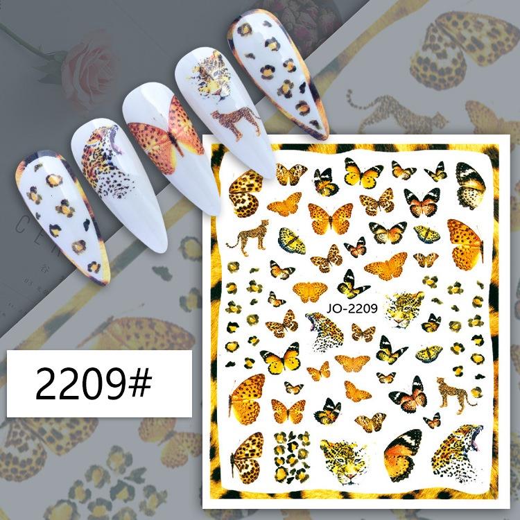 Butterfly Nail Stickers Colorful Butterflies Self Adhesive Transfer Sliders Wraps Manicures Foils DIY Decorations,Nail Art Tool