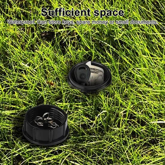 1/2Pcs Key Box Waterproof Sprinkler Key Hider Realistic Look Easy Installation Secure Outdoor Key Storage Case Hidden Spare Key Holder