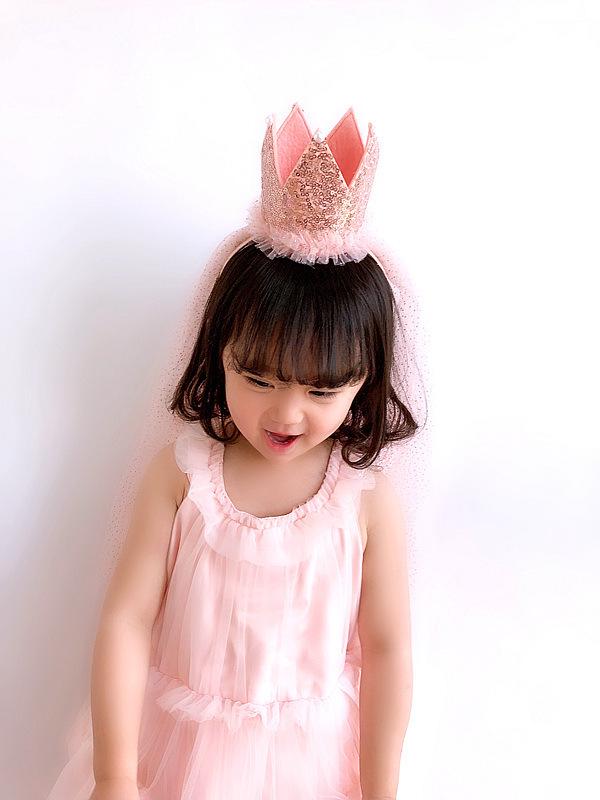 Crown Princess Birthday Hat: Children's Party Headband & Cake Photo Prop