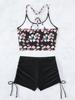 Vigoashely 2024 Sexy Black Strapped Bikini Set High Waist Push UP Swimsuit Women Backless Swimwear Biquinis Summer Bathing Suit
