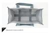 Large Capacity Portable Mesh Beach Bag with Multi-Pockets