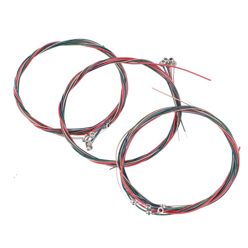 3 Sätze Universal Stahl Akustik Folk Gitarrensaiten Ersatz Musikinstrument Zubehör3 Sätze