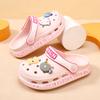 Stylish Kids Summer Hole Shoes With Cartoon Patterns Soft Eva Material For Comfort