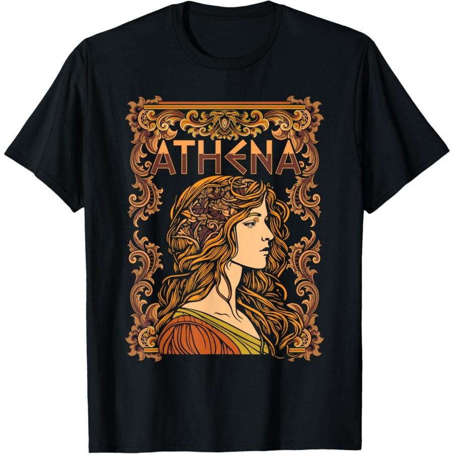 

Goddess Athena Olympian Deity T-Shirt XXXXXL чорний