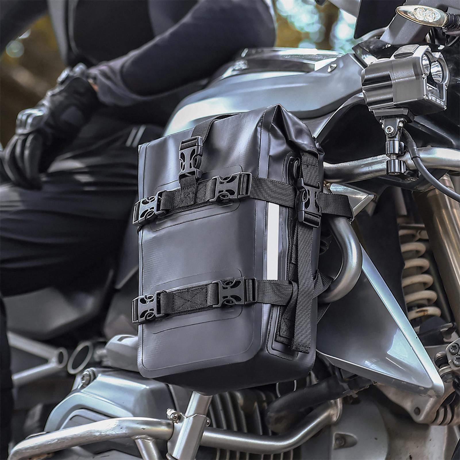 Motorcycle Bumpers Bag Waterproof 5L Motorcycle Side Frame Bag Motorcycle CrashBar Bag Motorcycle Riding Tools Storage Bag Motorcycle Access