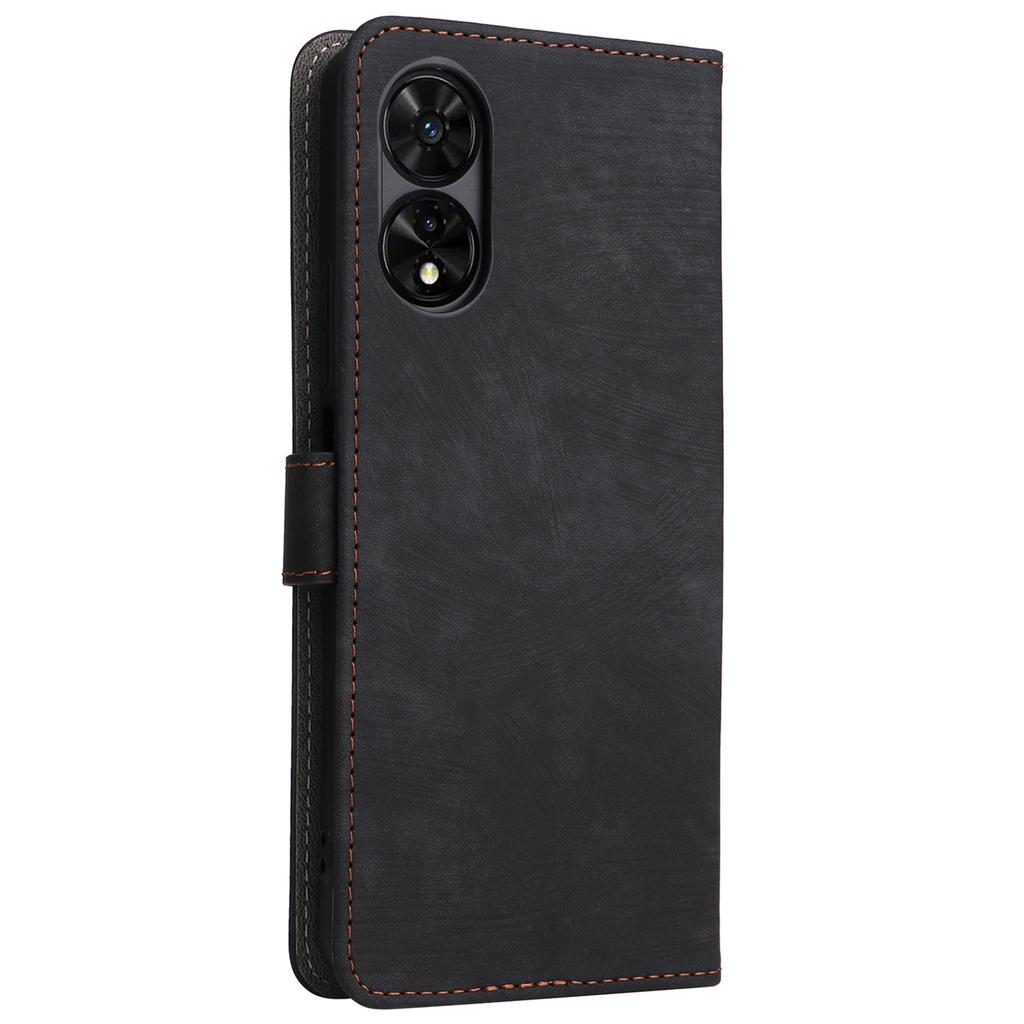 For TCL 50 5G Case RFID Blocking Folio Flip Leather Phone Wallet Cover with Hand Strap