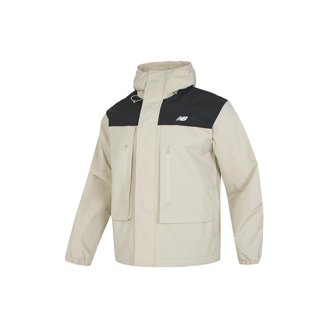 Куртки и пальто New Balance Мужские Серый Белый AMJ41327-TWF M
