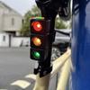 Tricolor LED Bike Taillight with Type-C Charging - Red, Yellow, Green Night Safety Light, Long Battery Life