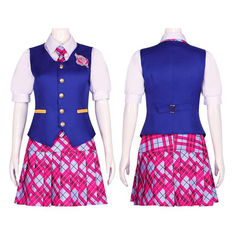 Delanci Cosplay Costume Barbie's Glamorous Princess Academy Same Style Clothes School Uniform Cosplay Halloween Costume