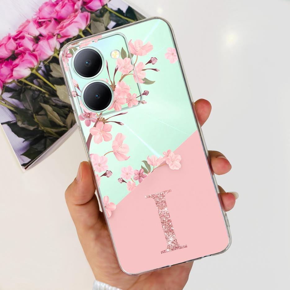 For Vivo Y36 Case V2247 New Letters Cover Clear Silicone Soft TPU Phone Case For Vivo Y36 5G Y 36 VivoY36 V2248 Back Cover Coque