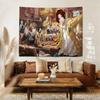 Hot Video PPersona 5 Gaming Anime Tapestry Hippie Flower Wall Carpets Dorm Decor Cheap Hippie Wall Hanging