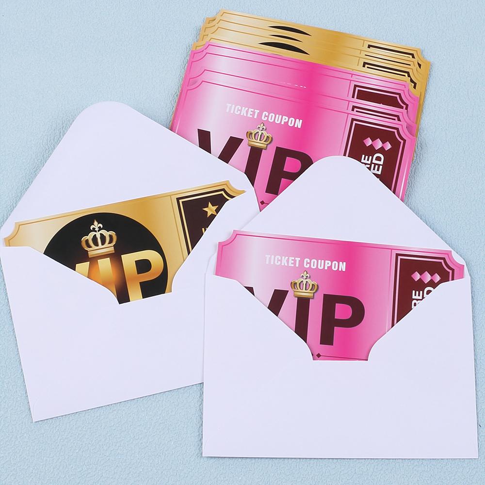 2/12/24Pcs Party Invitations Cards With Envelopes Theme Party Birthday Celebration Movie VIP Party Invitations