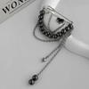 New Multi-Functional Chain Tassel Brooches Adjustable Detachable Beaded Chain Pin Handmade Fixator Trouser Leg Women