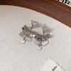 Silver Color Round Tassel Earrings for Women Luxury Zircon Geometric Circular Drop Earrings Wedding Jewelry Gifts